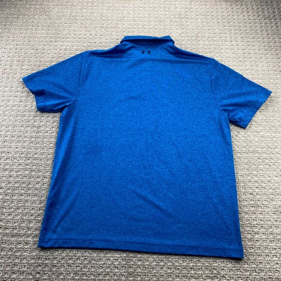 UNDER ARMOUR UA Golf Shirt Men Large Blue The Playoff Polo Loose Outdoor Golfer - Picture 7 of 11